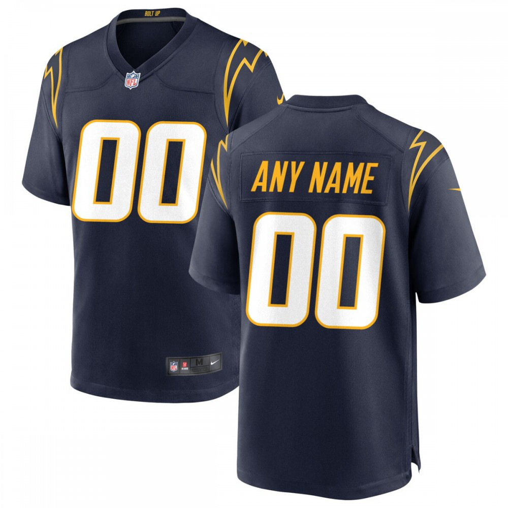 Los Angeles Chargers Nike Alternate Custom Game Jersey - Navy-Profan Arena